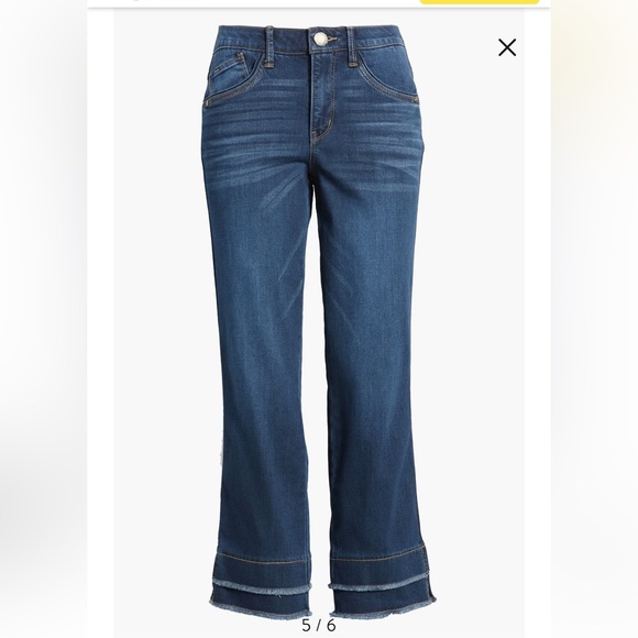 Democracy Blue Luxe Touch Ab Solutions Kick Flare Jean - Picture 1 of 9